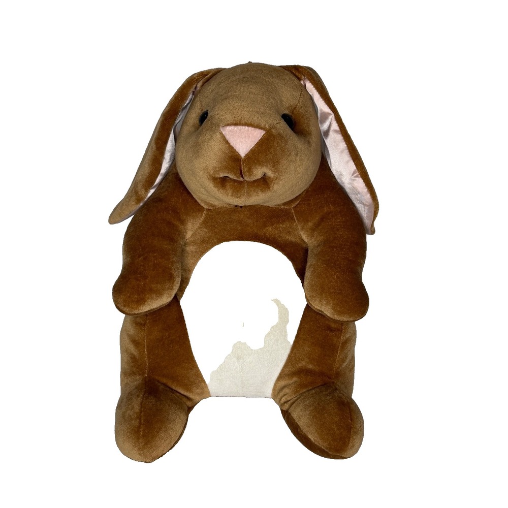 Vtg 1985 Commonwealth Bunny Plush for Toys"R"Us Brown White Belly Velour Stuffed
